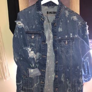Denim Distressed Oversized jacket